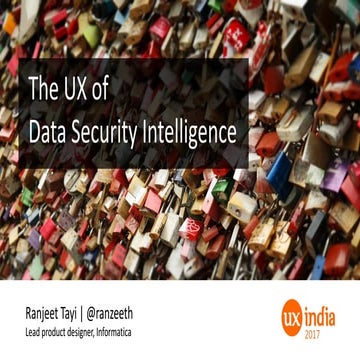 The UX of Data Security Intelligence