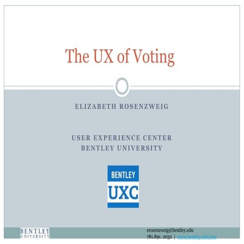 Ux of voting 