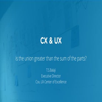 Customer Experience & User Experience - is the union greater than the sum of ...