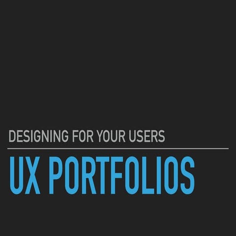 How much UX is in your UX portfolio?