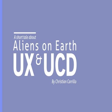 A short tale about UX & UCD