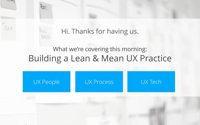 The Business of UX - People Process and Tech - Miner, Toft