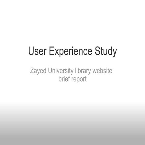 Ux presentation | PPT