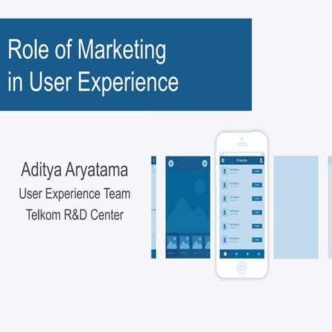 Role of Marketing in UX 