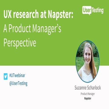 UX research at Napster: A Product Manager’s perspective