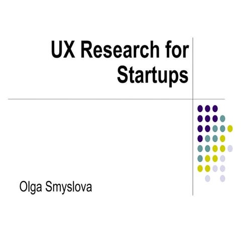 Ux research for_startups