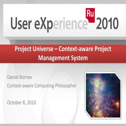 Project Universe – Context-aware Project Management System