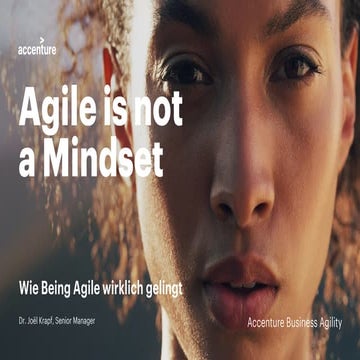 Agile is not a mindset: Wie being agile wirklich gelingt