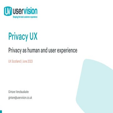 UX Scotland - Privacy UX - June 2023.pdf