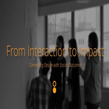 Design for Social Impact - A IDEO How-to Guide | PDF