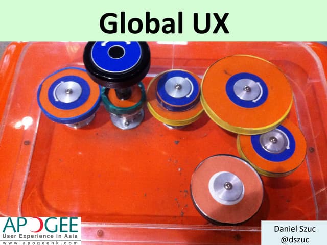 UXSG#3 Keynote Presentation