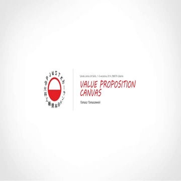 Value Proposition Canvas - kanwa propozycji wartości