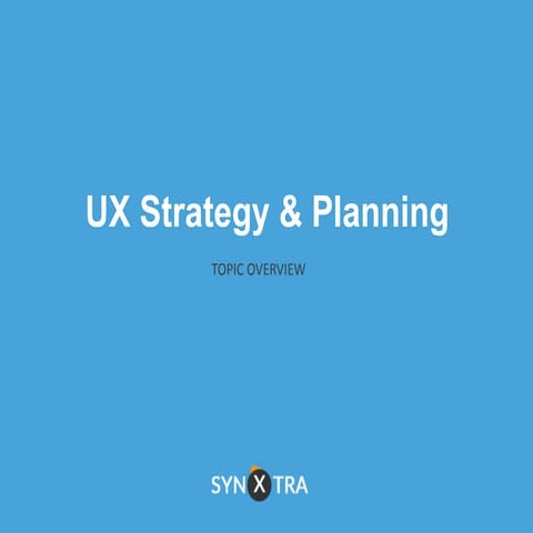What is UX Strategy?