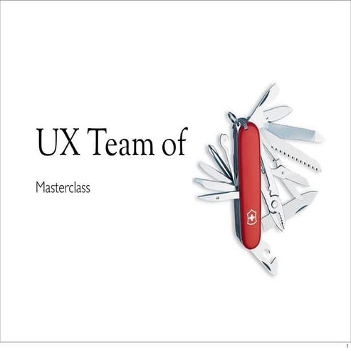 UX Team of One