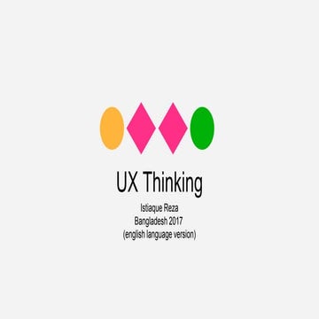 Ux thinking 