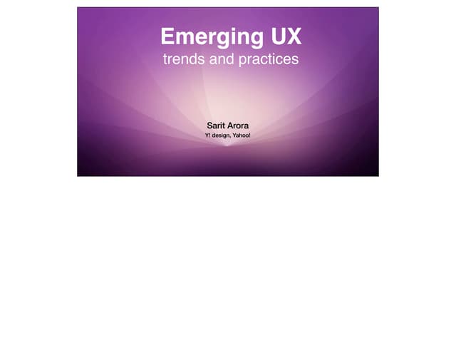 Emerging Interaction Design Trends