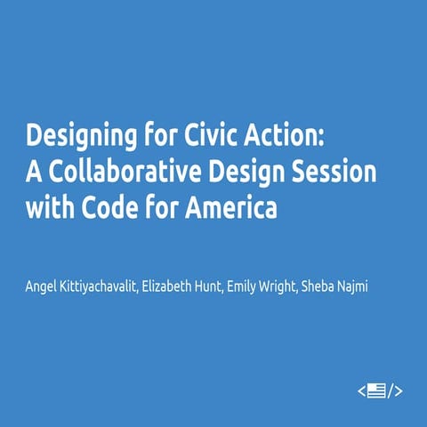 Designing for Civic Engagement