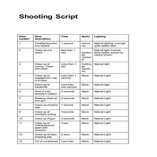 Shooting Script 