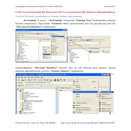 CAD' Verisini GIS Veri Formatına Dönüştürme