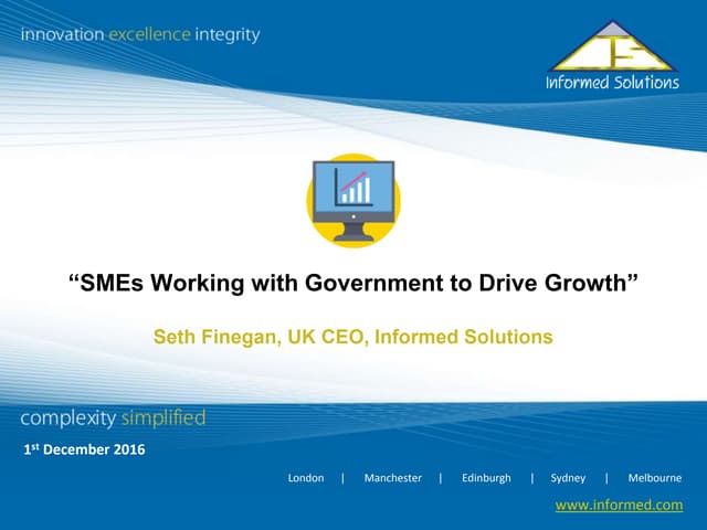 DL Conference 2016: Seth Finegan, Informed Solutions