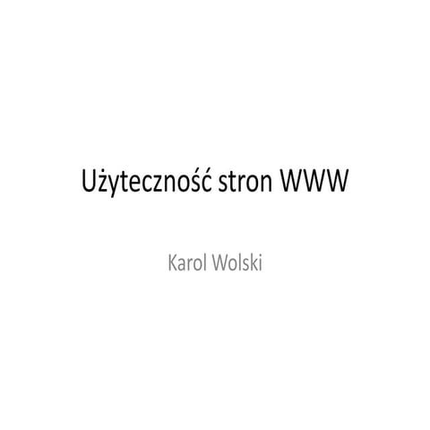 Użyteczność stron www