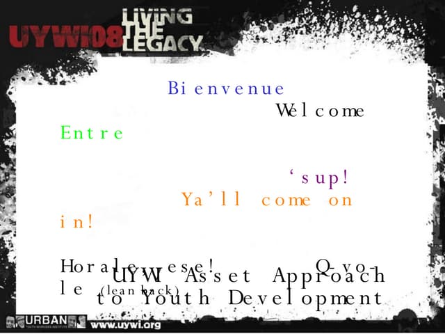 Uywi Show Toolkit Of 40 Asset Approach