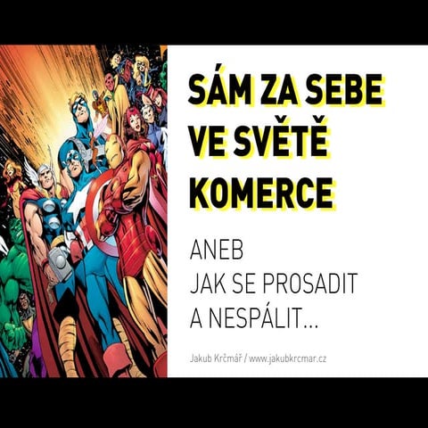 Sám za sebe ve světě komerce aneb jak se prosadit a nespálit