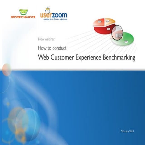 UserZoom Webinar: How to Conduct Web Customer Experience Benchmarking