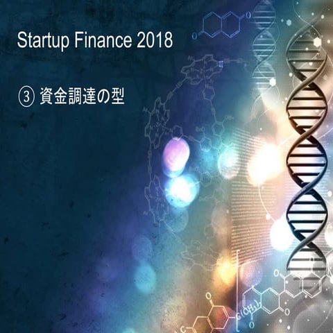 Startup finace 2018 ③ 資金調達の型