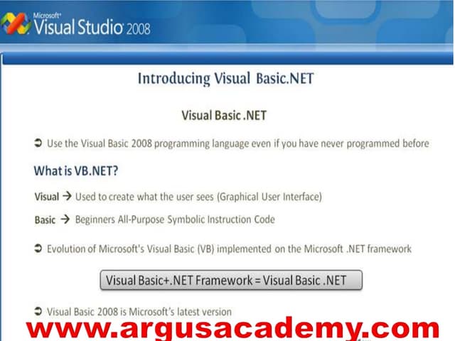 VISUAL BASIC .net i
