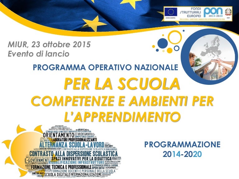 Programma operativo nazionale (Pon) 20142020
