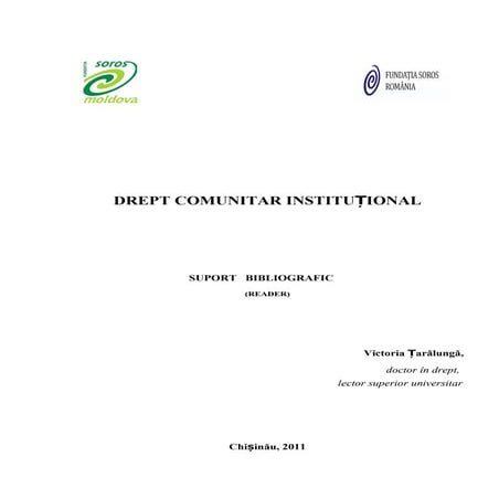 V. taralunga reader dr. institut. ue