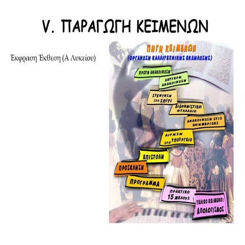 V. ΠΑΡΑΓΩΓΗ ΚΕΙΜΕΝΩΝ