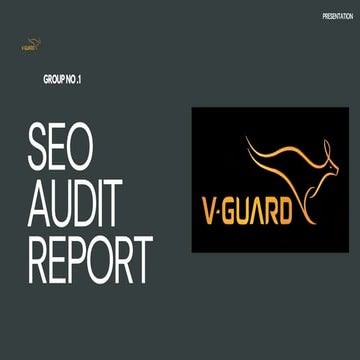V-guard SEO AUDIT and case study report 2025