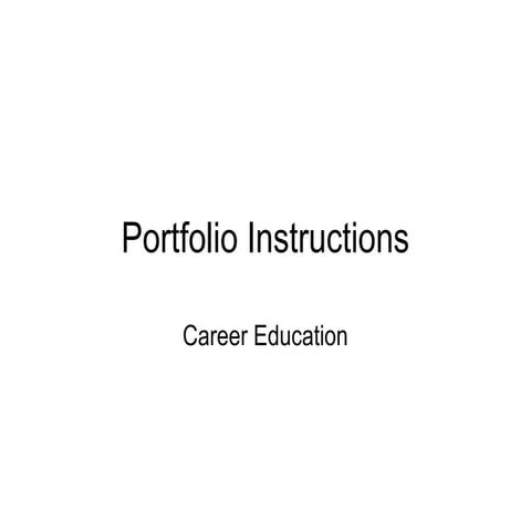 V. portfolio   slide share instructions - 9-21-12