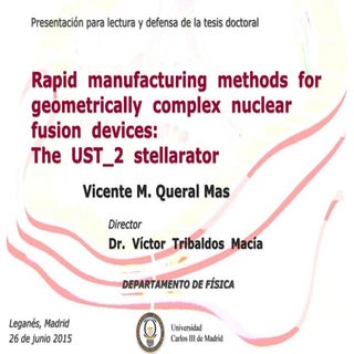 PhD Thesis defence Vicente Queral. ...