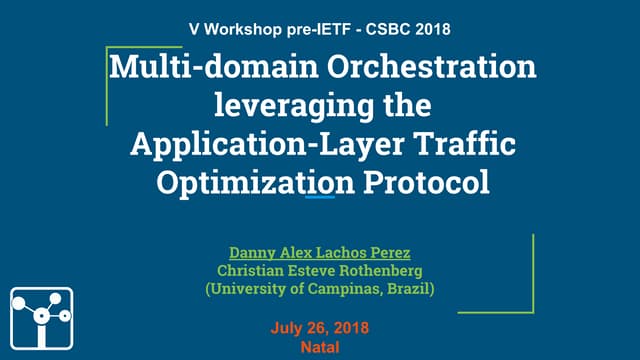 Multi-domain Orchestration leveraging the Application-Layer Traffic Optimizat...