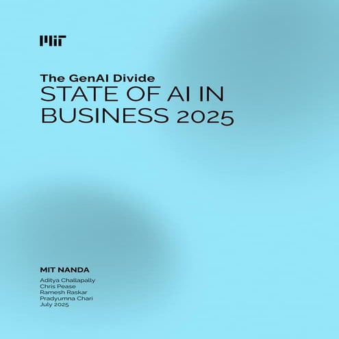 State of AI in Business 2025 - MIT NANDA