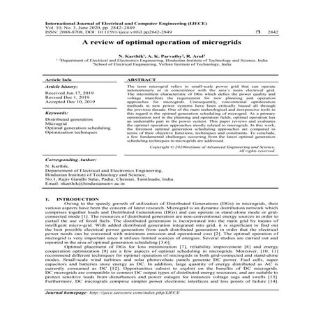 A review of optimal operation of microgrids 