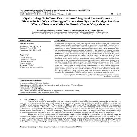 Permanent Magnet Linear Generator Design | PDF