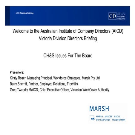 Leading health and safety at work - Leadership action | PDF
