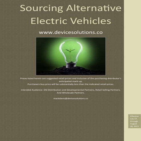 Alternative Vehicles Catalog