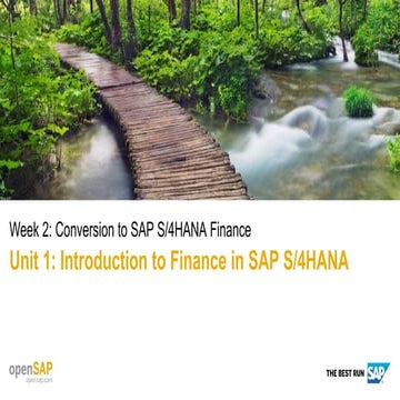 sap open course for s4hana steps from ECC to s4