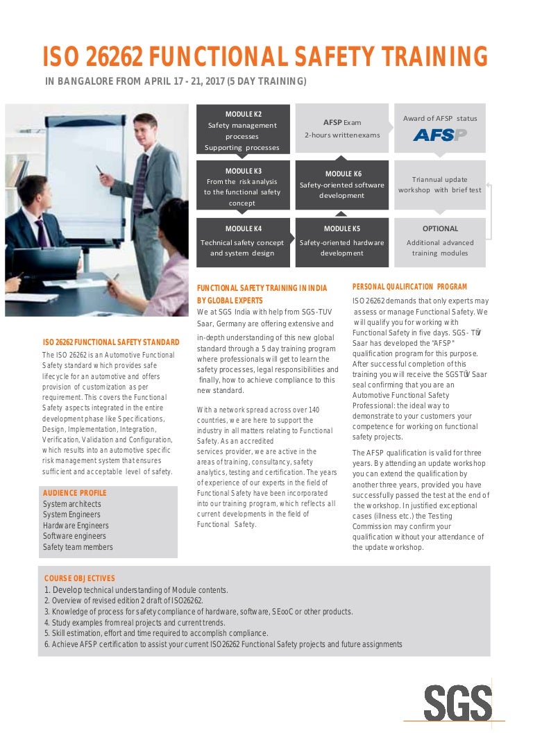 Functional Safety Certification And Training Program – PEHFP