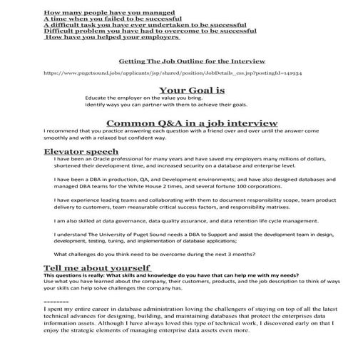 V10 getting the_job_outline_of_important_things