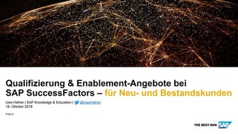 SAP SuccessFactors Enablement-Angebote für Neu- und Bestandskunden