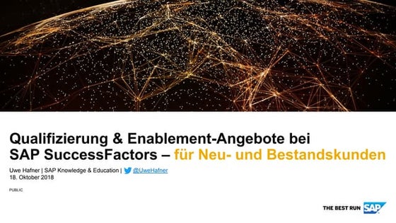 SAP SuccessFactors Enablement-Angebote für Neu- und Bestandskunden