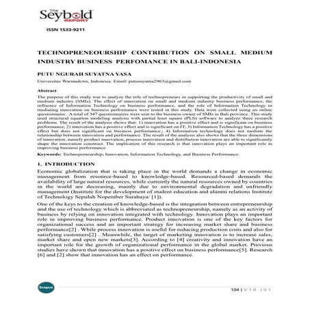 technology adoption and sme performance pdf | PDF