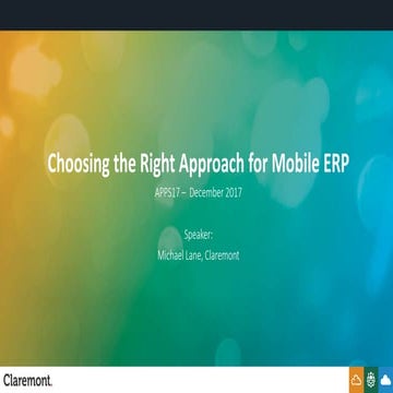 Choosing the Right Approach for Mobile ERP
