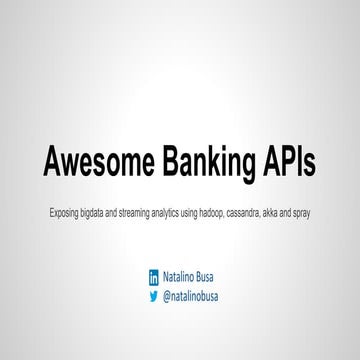 Awesome Banking API's